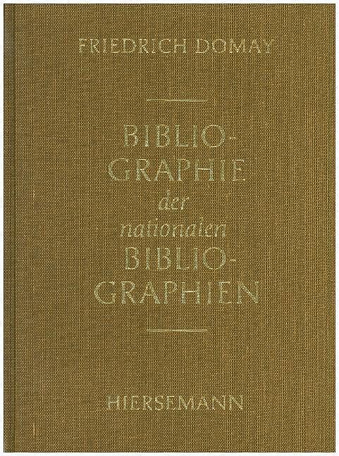Bibliographie der nationalen Bibliographien