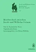 E-Book (pdf) Briefwechsel zwischen Jacob und Wilhelm Grimm von Heinz Rölleke