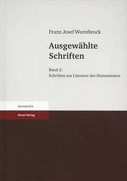 E-Book (pdf) Ausgewählte Schriften von Franz Josef Worstbrock