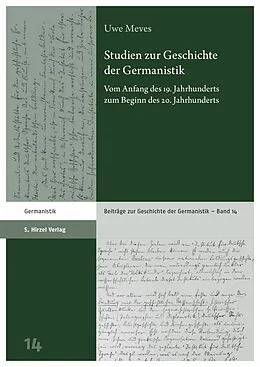 E-Book (pdf) Studien zur Geschichte der Germanistik von Uwe Meves