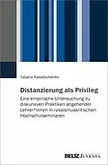 E-Book (pdf) Distanzierung als Privileg von Tatjana Kasatschenko