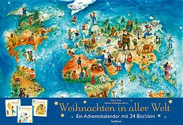 Kalender Weihnachten in aller Welt - Ein Adventskalender mit 24 Büchern von Rena Sack