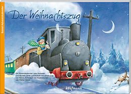 Kalender Der Weihnachtszug. Ein Adventskalender zum Vorlesen und Basteln einer Landschaft mit einem Zug von Georg Schwikart