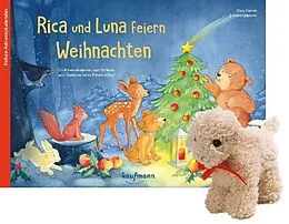 Kalender Rica und Luna feiern Weihnachten mit Stoffschaf. Ein Adventskalender zum Vorlesen und Gestalten eines Fensterbildes von Klara Kamlah