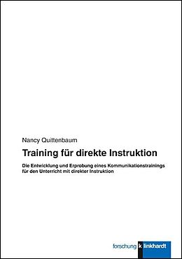 Kartonierter Einband Training für direkte Instruktion von Nancy Quittenbaum