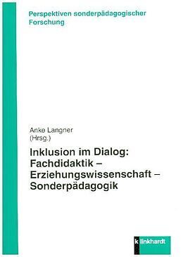 Kartonierter Einband Inklusion im Dialog von 