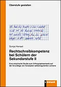E-Book (pdf) Rechtschreibkompetenz bei Schülern der Sekundarstufe II von Sonja Hensel