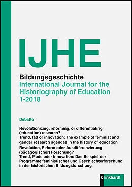 E-Book (pdf) IJHE Bildungsgeschichte - International Journal for the Historiography of Education von 