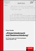 E-Book (pdf) Körpermissbrauch und Seelenschändung von Peter Dudek