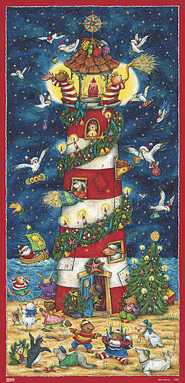 Kalender Adventskalender &quot;Weihnacht am Leuchtturm&quot; von Monika Broeske-Haas