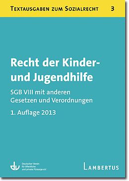 E-Book (pdf) Recht der Kinder- und Jugendhilfe - SGB VIII mit anderen Gesetzen und Verordnungen von 