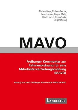 E-Book (pdf) Handbuch MAVO-Kommentar von Norbert Beyer, Norbert Gescher, Jacob Joussen