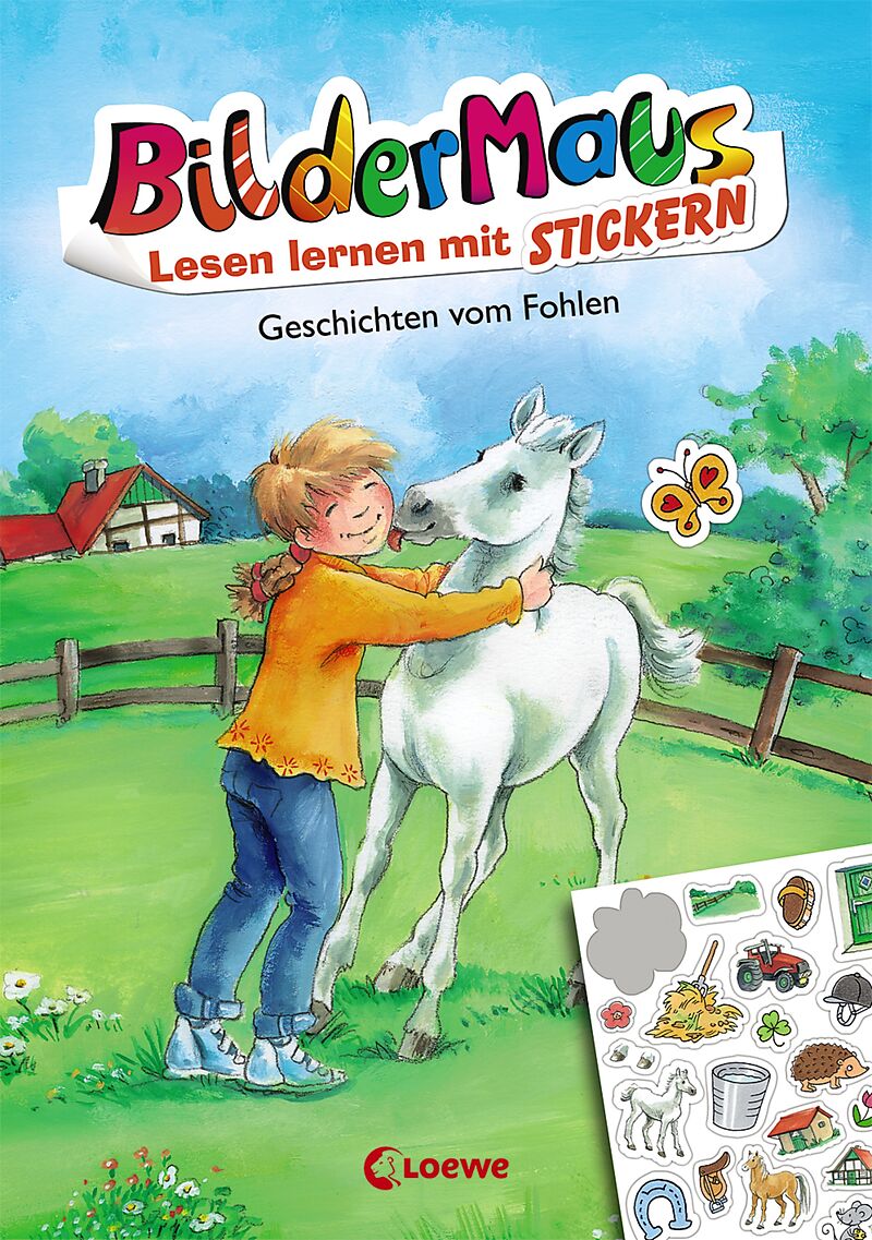 Bildermaus - Lesen Lernen Mit Stickern - Geschichten Vom Fohlen ...