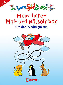 Fester Einband LernSpielZwerge - Mein dicker Mal- und Rätselblock für den Kindergarten von 