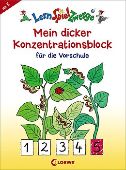 Kartonierter Einband LernSpielZwerge - Mein dicker Konzentrationsblock für die Vorschule von 