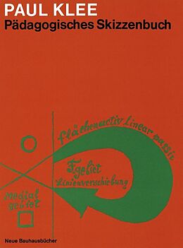 Fester Einband Pädagogisches Skizzenbuch von Paul Klee