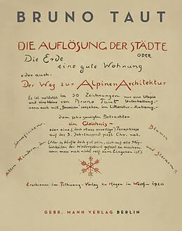E-Book (pdf) Die Auflösung der Städte von Bruno Taut