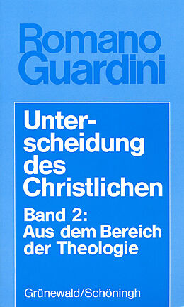 Kartonierter Einband Unterscheidung des Christlichen von Romano Guardini