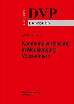 E-Book (epub) Kommunalverfassung in Mecklenburg-Vorpommern von Welf Sundermann