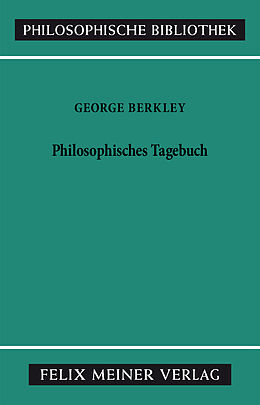 Kartonierter Einband Philosophisches Tagebuch von George Berkeley