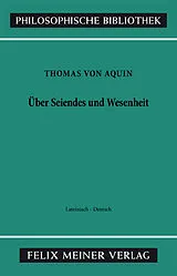 Kartonierter Einband Über Seiendes und Wesenheit von Thomas von Aquin