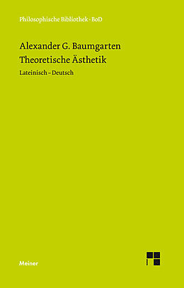 Fester Einband Theoretische Ästhetik von Alexander Gottlieb Baumgarten
