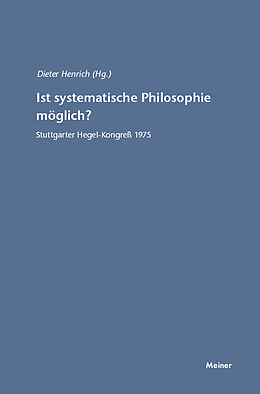Kartonierter Einband Ist systematische Philosophie möglich? von 