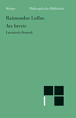 Kartonierter Einband Ars brevis von Raimundus Lullus