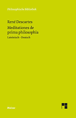 Kartonierter Einband Meditationes de prima philosophia von René Descartes