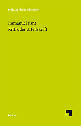 Kartonierter Einband Kritik der Urteilskraft von Immanuel Kant