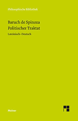 Kartonierter Einband Politischer Traktat von Baruch de Spinoza