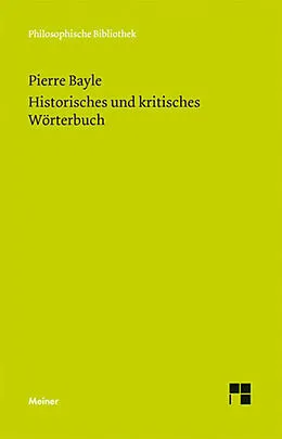 E-Book (pdf) Historisches und kritisches Wörterbuch von Pierre Bayle