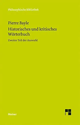 E-Book (pdf) Historisches und kritisches Wörterbuch von Pierre Bayle
