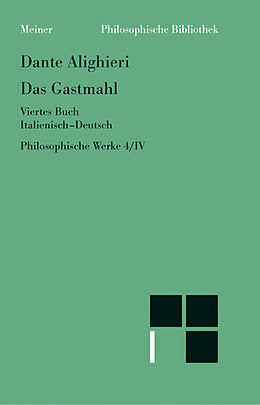 E-Book (pdf) Das Gastmahl. Viertes Buch von Dante Alighieri