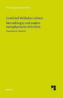 E-Book (pdf) Monadologie und andere metaphysische Schriften von Gottfried Wilhelm Leibniz