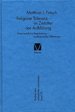 E-Book (pdf) Religiöse Toleranz im Zeitalter der Aufklärung von Matthias J. Fritsch