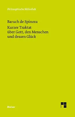 E-Book (pdf) Kurzer Traktat über Gott, den Menschen und dessen Glück von Baruch de Spinoza