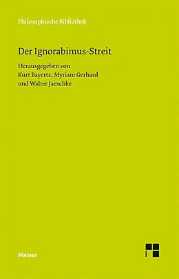 E-Book (pdf) Der Ignorabimus-Streit von 