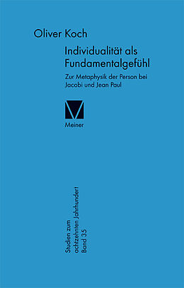 E-Book (pdf) Individualität als Fundamentalgefühl von Oliver Koch
