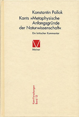 E-Book (pdf) Kants »Metaphysische Anfangsgründe der Naturwissenschaft« von Konstantin Pollok