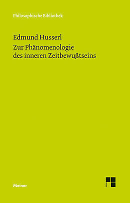 E-Book (pdf) Zur Phänomenologie des inneren Zeitbewußtseins von Edmund Husserl