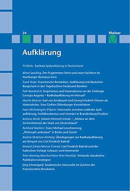 E-Book (pdf) Aufklärung, Band 24: Radikale Spätaufklärung in Deutschland von 