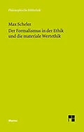 E-Book (pdf) Der Formalismus in der Ethik und die materiale Wertethik von Max Scheler