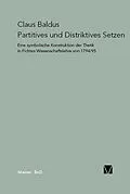 E-Book (pdf) Partitives und Distriktives Setzen von Claus Baldus