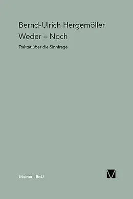 E-Book (pdf) Weder  Noch von Bernd-Ulrich Hergemöller