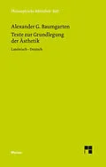 E-Book (pdf) Texte zur Grundlegung der Ästhetik von Alexander Gottlieb Baumgarten
