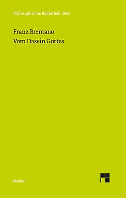 E-Book (pdf) Vom Dasein Gottes von Franz Brentano