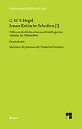 E-Book (pdf) Jenaer Kritische Schriften I von Georg Wilhelm Friedrich Hegel