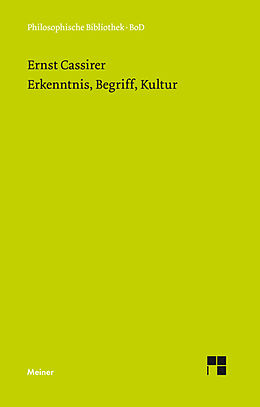 E-Book (pdf) Erkenntnis, Begriff, Kultur von Ernst Cassirer