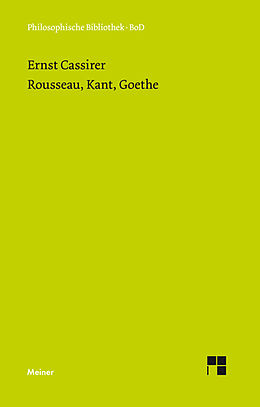 E-Book (pdf) Rousseau, Kant, Goethe von Ernst Cassirer